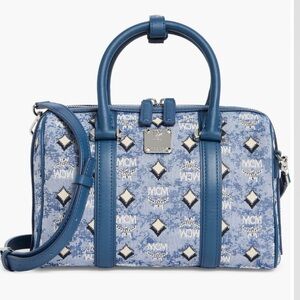 MCM Denim Satchel Crossbody Bag NWT